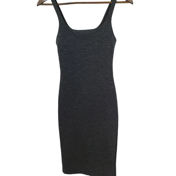 grey t shirt bodycon dress Yolanda Poloneck Bodycon Dress main image 1